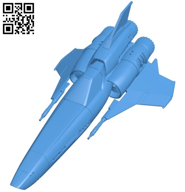 Viper Mark II Ship B005395 file stl free download 3D Model for CNC and 3d printer