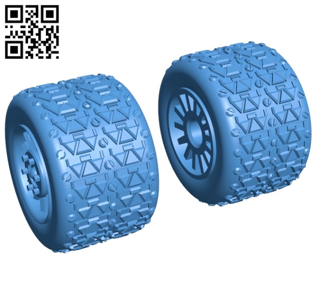 Wheels B005508 file stl free download 3D Model for CNC and 3d printer