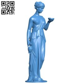 Woman with bowl B005344 file stl free download 3D Model for CNC and 3d printer