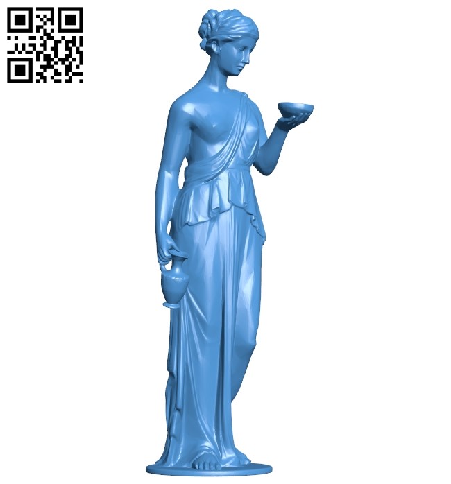 Woman with bowl B005344 file stl free download 3D Model for CNC and 3d printer