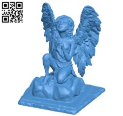Women Angel B005267 file stl free download 3D Model for CNC and 3d printer
