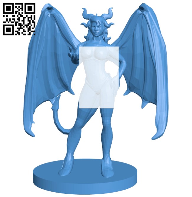 Women Devil Succubus B005403 file stl free download 3D Model for CNC and 3d printer