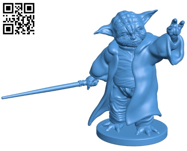 Yoda Star Wars B005349 file stl free download 3D Model for CNC and 3d