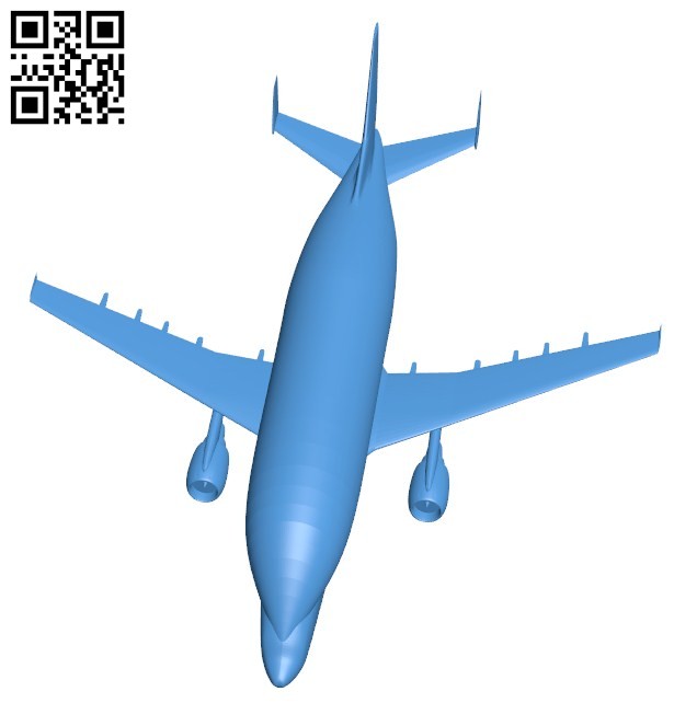 Airplane B006185 download free stl files 3d model for 3d printer and CNC carving