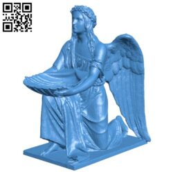 Angel B006190 download free stl files 3d model for 3d printer and CNC carving