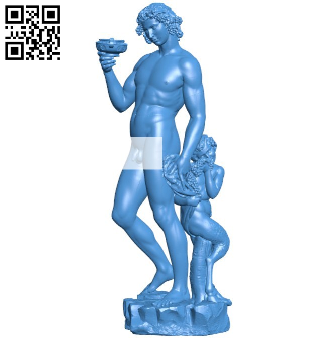 Bacchus by SMK - Statens Museum for Kunst B005869 download free stl files 3d model for 3d printer and CNC carving
