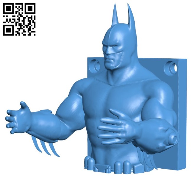 Batman Hanger B005798 download free stl files 3d model for 3d printer and CNC carving