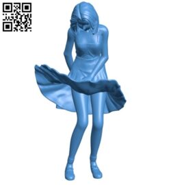 Beautiful Girl B006256 download free stl files 3d model for 3d printer and CNC carving