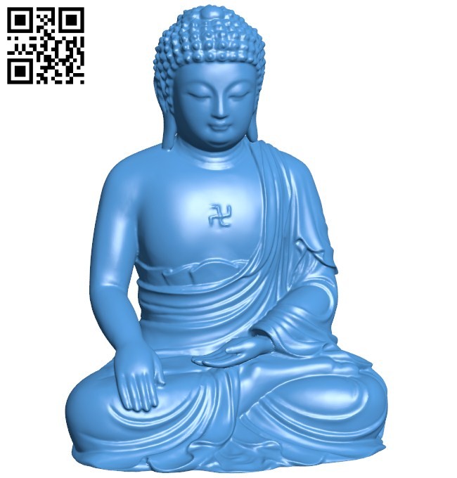 Buddha B006136 download free stl files 3d model for 3d printer and CNC carving