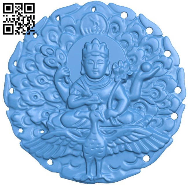 Buddha statue pattern A004249 download free stl files 3d model for CNC wood carving