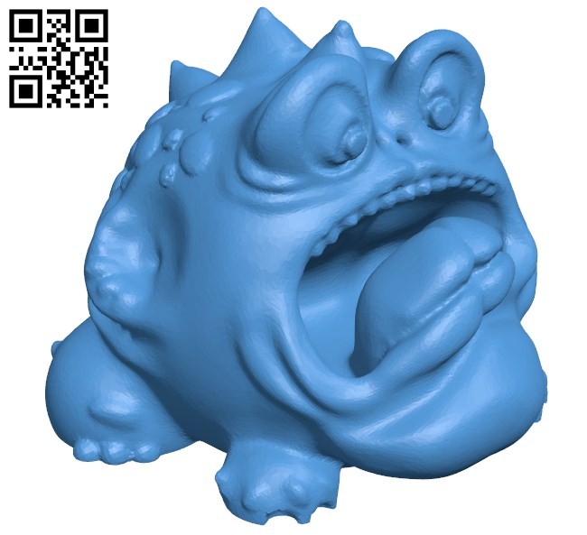 Burp Brog B005864 download free stl files 3d model for 3d printer and CNC carving