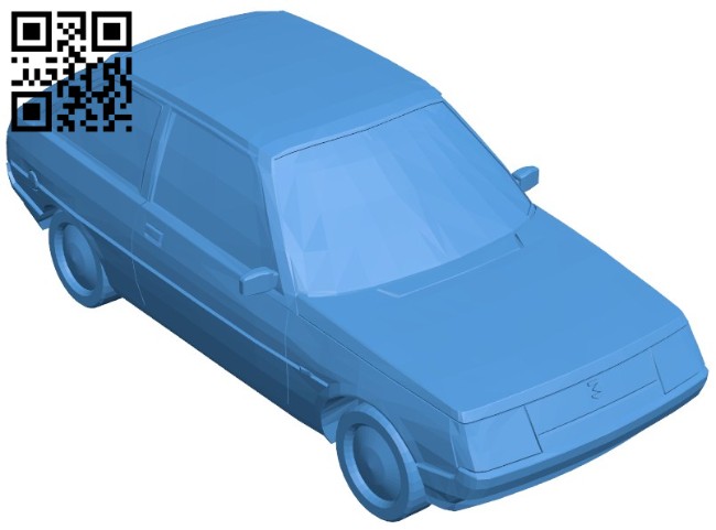 Car ZAZ 1102 B005953 download free stl files 3d model for 3d printer and CNC carving