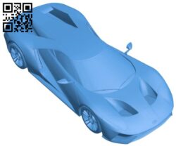 Car ford gt B006027 download free stl files 3d model for 3d printer and CNC carving