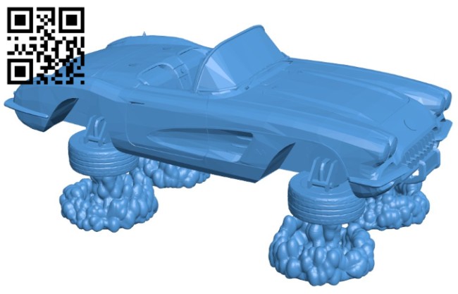 Car lola flying B006109 download free stl files 3d model for 3d printer and CNC carving