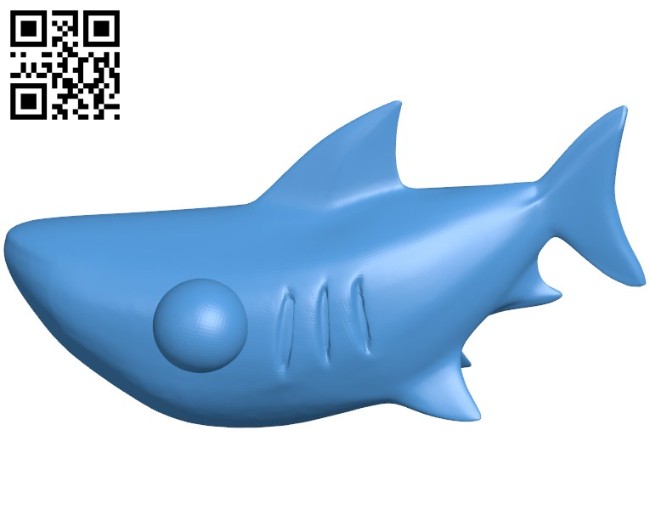 Cartoon fish B005794 download free stl files 3d model for 3d printer and CNC carving