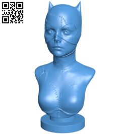 Cat woman B005816 download free stl files 3d model for 3d printer and CNC carving