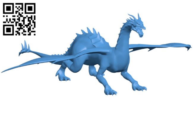 Cave dragon B006276 download free stl files 3d model for 3d printer and CNC carving