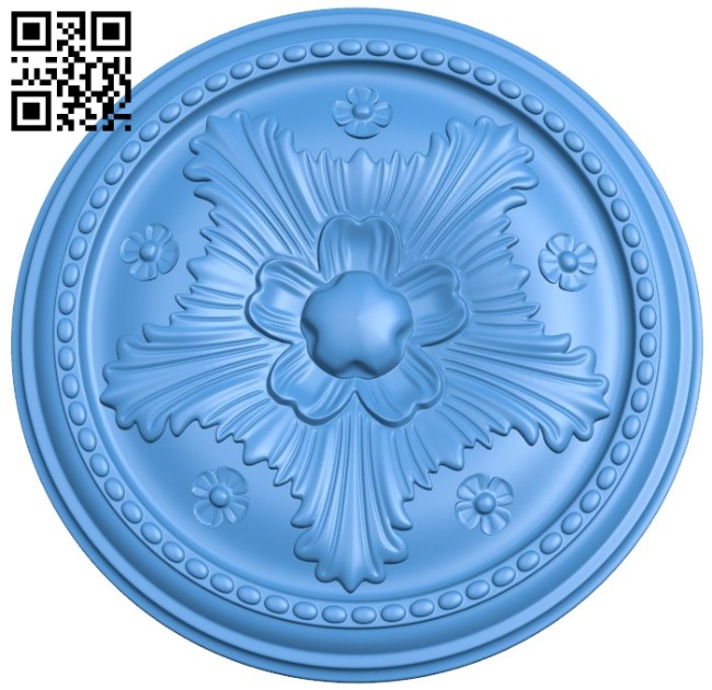 Circular disk pattern A004294 download free stl files 3d model for CNC wood carving