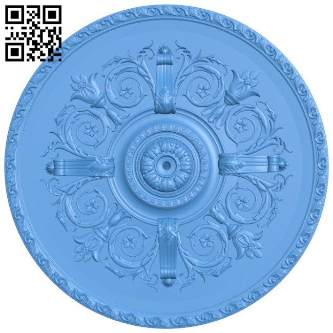 Circular disk pattern A004301 download free stl files 3d model for CNC wood carving