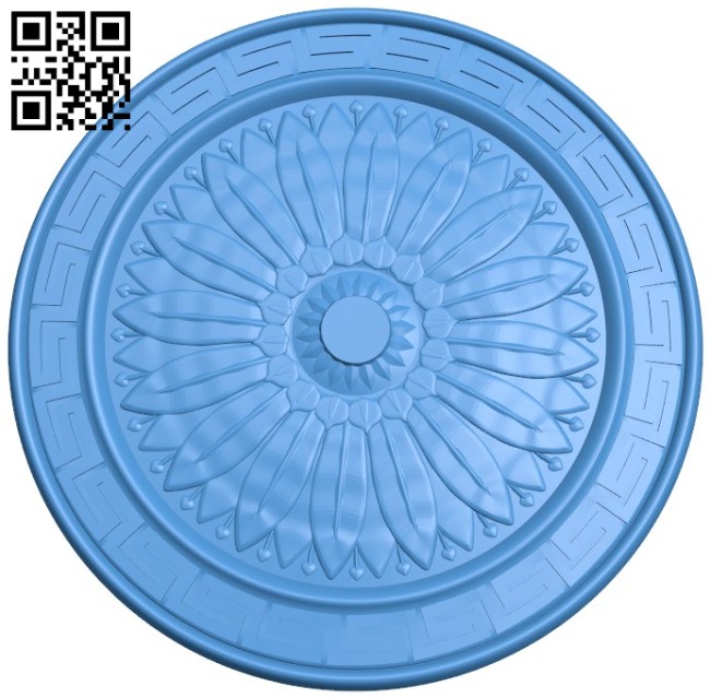 Circular disk pattern A004324 download free stl files 3d model for CNC wood carving