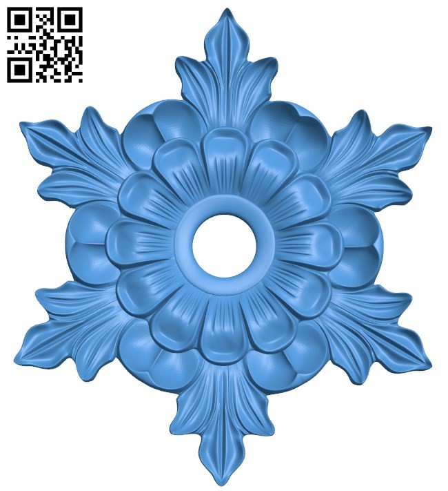 Circular disk pattern flower A004247 download free stl files 3d model for CNC wood carving