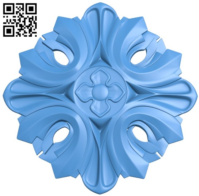 Circular disk pattern flower A004248 download free stl files 3d model for CNC wood carving