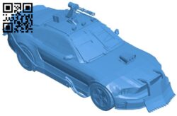 Combat car B005993 download free stl files 3d model for 3d printer and CNC carving
