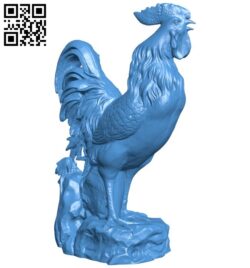 Crow cock B005899 download free stl files 3d model for 3d printer and CNC carving