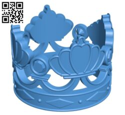 Crown B006197 download free stl files 3d model for 3d printer and CNC carving