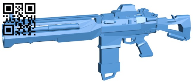 Dahl gun B006245 download free stl files 3d model for 3d printer and CNC carving