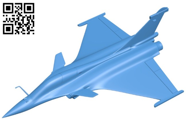 Dassault rafale aircraft B006031 download free stl files 3d model for 3d printer and CNC carving