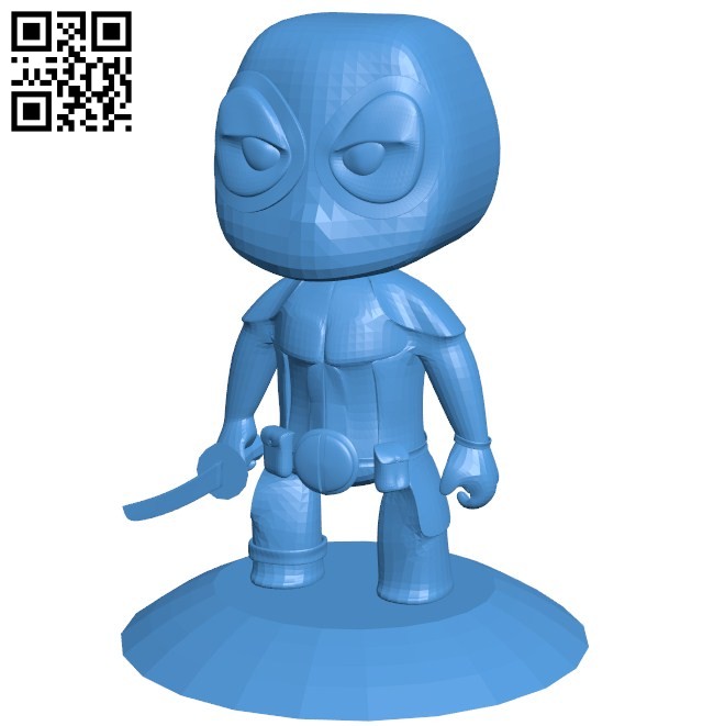 Dead Pool baby B006030 download free stl files 3d model for 3d printer and CNC carving