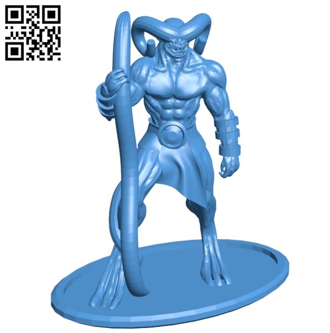 Demon B006247 download free stl files 3d model for 3d printer and CNC carving