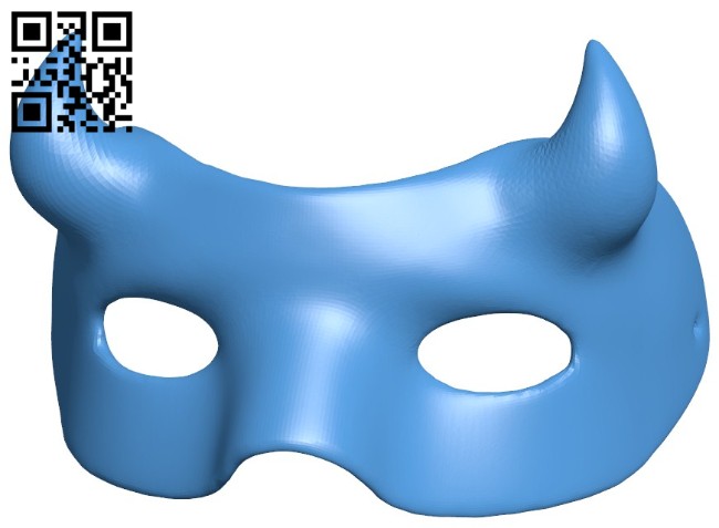 Devil's mask B006100 download free stl files 3d model for 3d printer and CNC carving