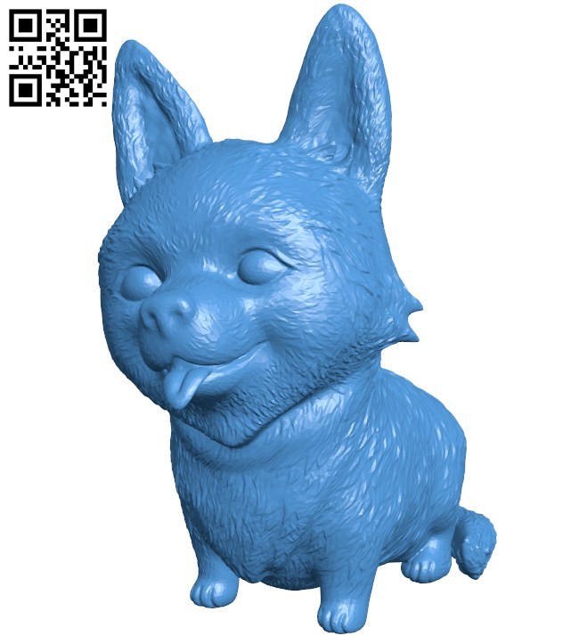 Dog B006138 download free stl files 3d model for 3d printer and CNC carving