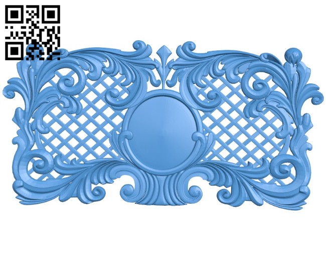 Door pattern design A004369 download free stl files 3d model for CNC wood carving