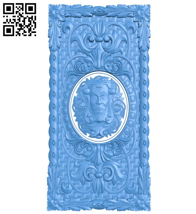 Door pattern design A004370 download free stl files 3d model for CNC wood carving