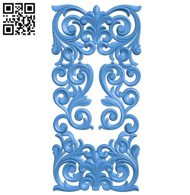 Door pattern design A004396 download free stl files 3d model for CNC wood carving