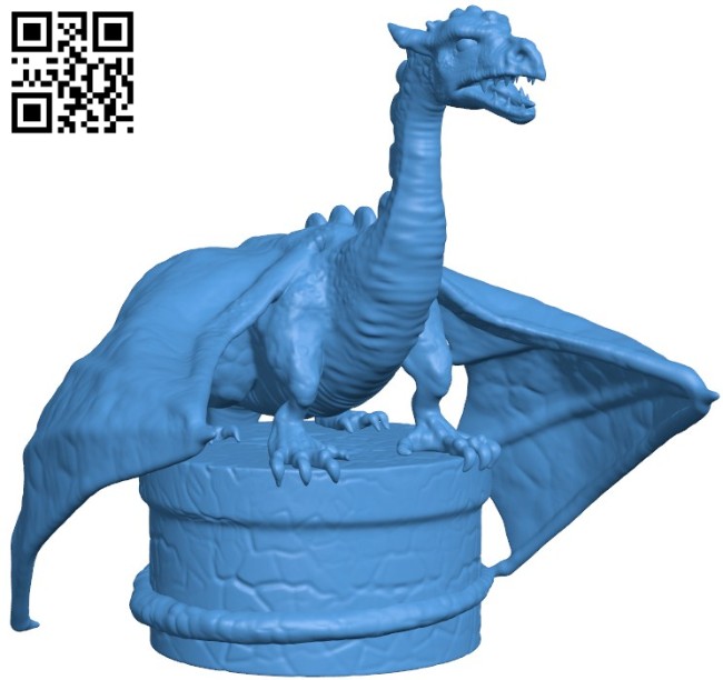 Dragon Bottlestop B005928 download free stl files 3d model for 3d printer and CNC carving