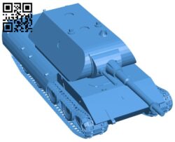 E100 tank B006059 download free stl files 3d model for 3d printer and CNC carving