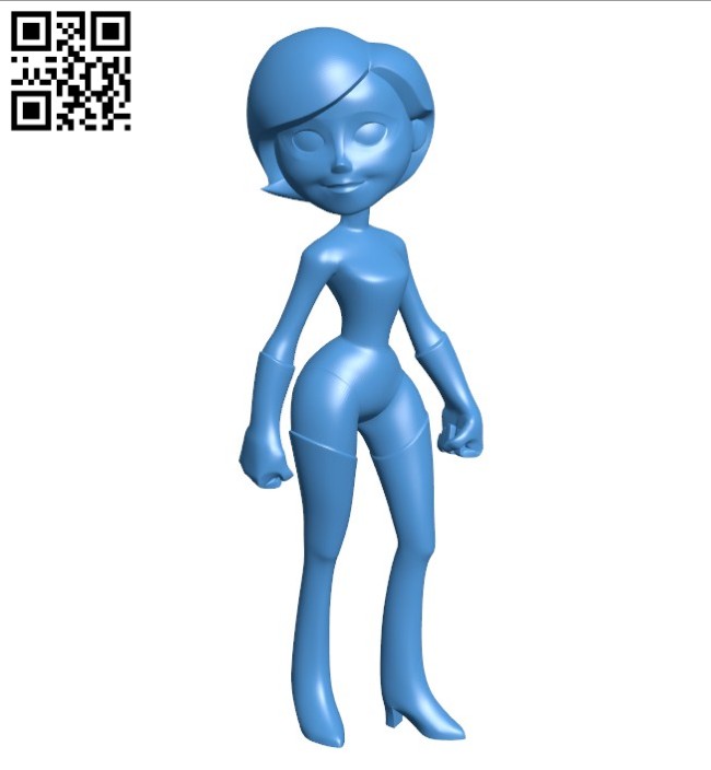 Elasti girl B006194 download free stl files 3d model for 3d printer and CNC carving