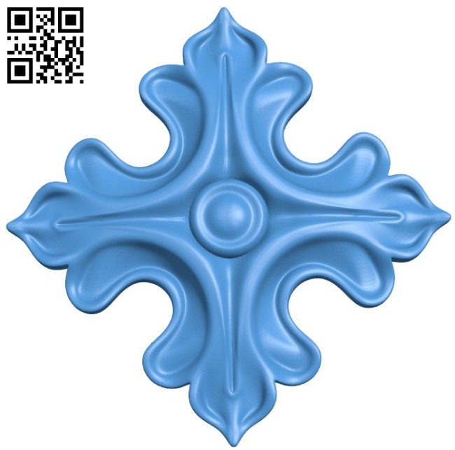 Flower pattern design A004212 download free stl files 3d model for CNC wood carving