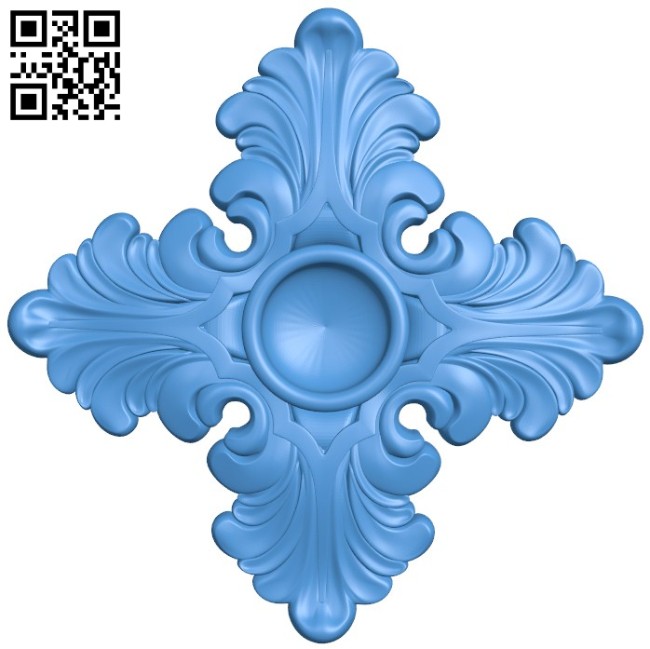 Flower pattern design A004213 download free stl files 3d model for CNC wood carving