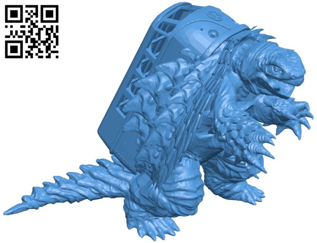 Gamera super turtle bus B005812 download free stl files 3d model for 3d printer and CNC carving