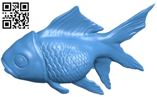 Gold fish B006257 download free stl files 3d model for 3d printer and CNC carving