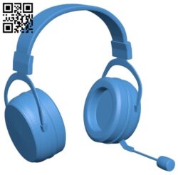 Headphones with microphone B006113 download free stl files 3d model for 3d printer and CNC carving