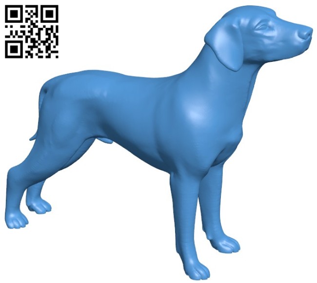 Hunter dog B005911 download free stl files 3d model for 3d printer and CNC carving
