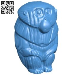 Kubo monkey talisman B006032 download free stl files 3d model for 3d printer and CNC carving