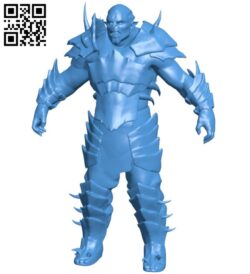 Male Half Ogre – Orc Fighter B006072 download free stl files 3d model for 3d printer and CNC carving