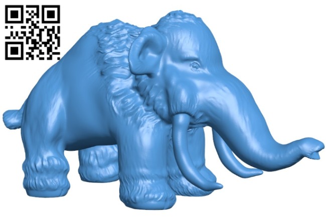 Mammoth B005851 download free stl files 3d model for 3d printer and CNC carving